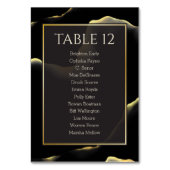 Black & Golden 💡 Abstracte inktolie Kaart (Achterkant)