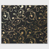 Black Golden Cadeaupapier (Vlak)