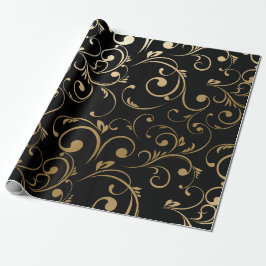 Black Golden Cadeaupapier
