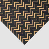 Black & Golden Chevron Pattern Tissuepapier (Detail)