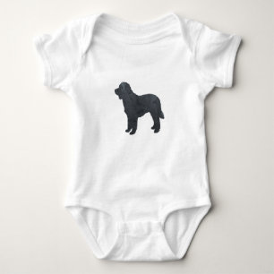 Black Goldendole/Labradoodle Artwork Romper