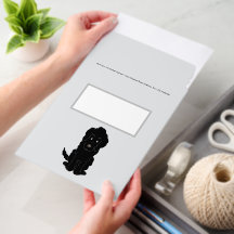 Black Goldendoodle Design Any Colour Background