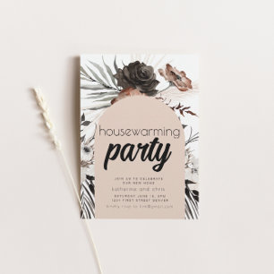 Black Goth Boho Invitation du parti de réchauffeme