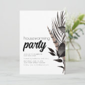 Black Goth Boho Invitation du parti de réchauffeme (Debout devant)