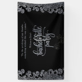 Black Gothic Bachelorette Party Welkom Spandoek (Verticaal)