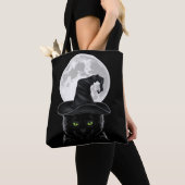 Black gothic Cat Witch Pet Moon Pastel Gothic Draagtas (Dichtbij)