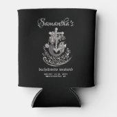 Black Gothic Last Sail Zeemeermin vrijgezellenfees Blikjeskoeler (Voorkant)