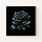 Black Gothic Rose Notitieboek (Achterkant)