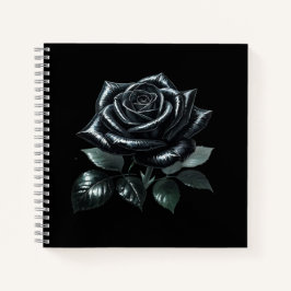 Black Gothic Rose Notitieboek