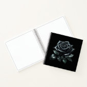 Black Gothic Rose Notitieboek (Binnen)