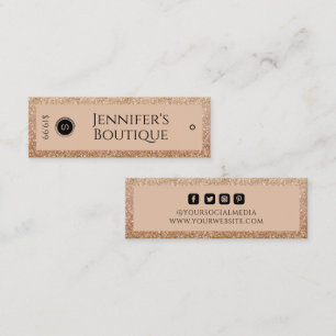 Black Goud Glitter Klein Zakelijk Merk Contactkaartje