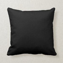 Black Grade A Cotton Sierkussen 20x20
