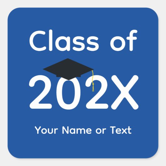 Black Graduation Cap #1-4 Sticker (Voorkant)