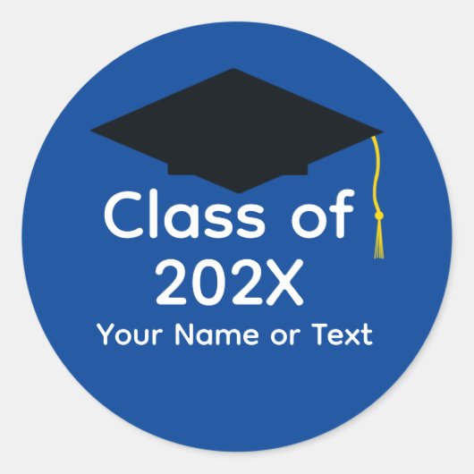 Black Graduation Cap #1-5 Sticker (Voorkant)