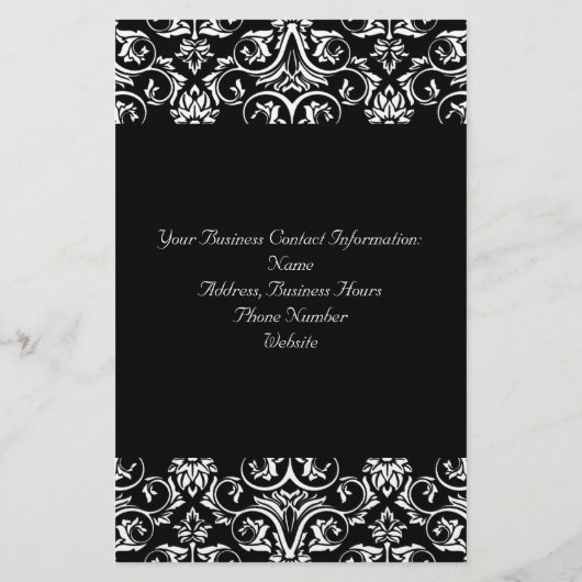 Black Grand Insignia Monogram flyer, programma Flyer (Achterkant)