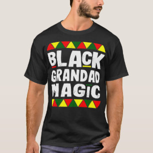 Black Grandad Magic Black History Maand Africa Pri T-shirt
