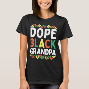 Black Grandpa African American Black History Maand T-shirt