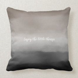Black Gray Brown Ombre gepersonaliseerd Kussen