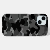 Black Gray Camo Case-Mate iPhone Case (Achterkant (horizontaal))