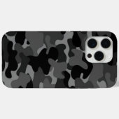 Black Gray Camo Case-Mate iPhone Case (Achterkant (horizontaal))