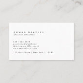 Black & Gray Minimal Monogram Clean Professional Visitekaartje (Achterkant)