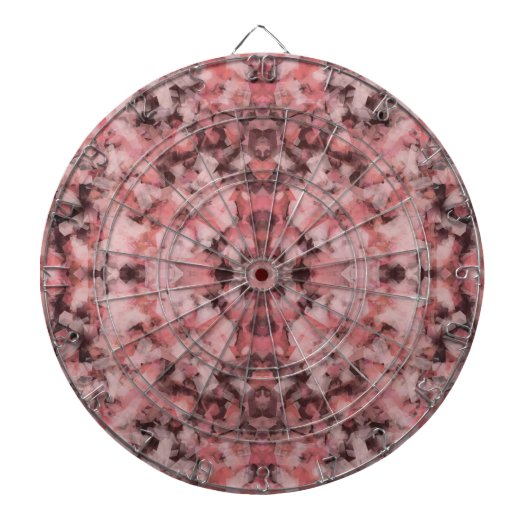 Black Gray Pink White Modern Geometric Abstract Dartbord (Voorkant)