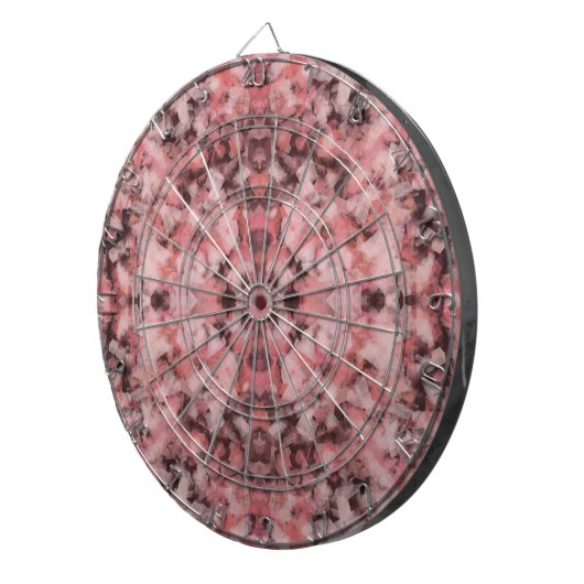 Black Gray Pink White Modern Geometric Abstract Dartbord (Voorkant Rechts)