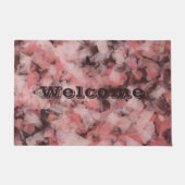 Black Gray Pink White Modern Geometric Abstract Deurmat (Voorkant)