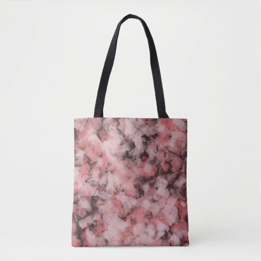 Black Gray Pink White Modern Geometric Abstract Draagtas (Voorkant)
