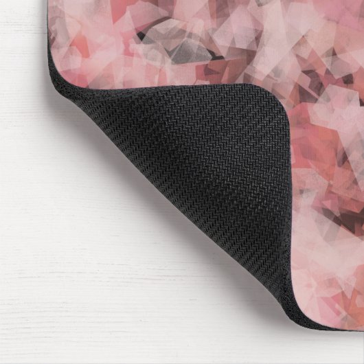 Black Gray Pink White Modern Geometric Abstract Muismat (Hoek)