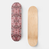 Black Gray Pink White Modern Geometric Abstract Skateboard (Voorkant)