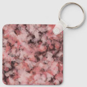 Black Gray Pink White Modern Geometric Abstract Sleutelhanger (Achterkant)
