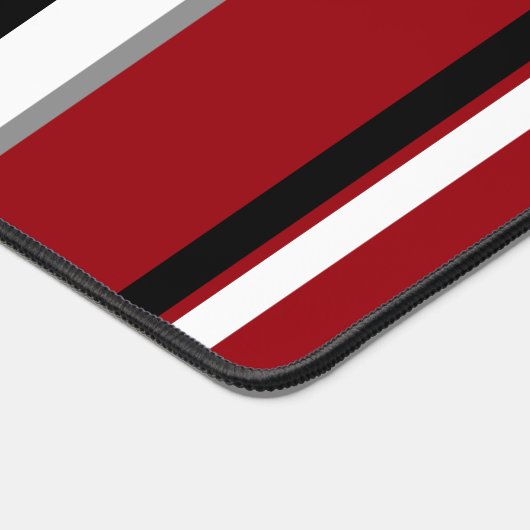 Black, Gray Red and White Stripes (Coin)