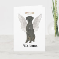 Black Great Dane Sympathy Memorial