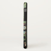 BLACK GREEN ART NOUVEAU GEMSTONE MONOGRAM Emerald Case-Mate iPhone Case (Achterkant/links)