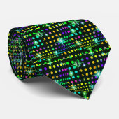 Black Green Base Bright Disco Thème CRAVATE (Roulé)