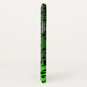BLACK GREEN DAMASK EMERALD GEM MONOGRAM Case-Mate iPhone CASE (Achterkant / rechts)