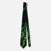 Black Green Neon Marble Stropdas (Voorkant)