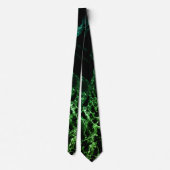 Black Green Neon Marble Stropdas (Achterkant)
