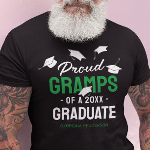 Black Green Proud Gramps 2025 Afstuderen T-shirt