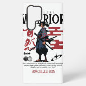 Black & Green Samurai Head – Custom Samsung Case Samsung Galaxy Hoesje (Achterkant)