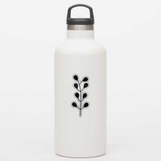 Black Greenery Branch Cutom Cut Transparent Sticker