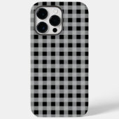 Black Grey Buffalo Plaid Modern Gift Case-Mate iPhone Case (Achterkant)