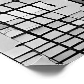 Black Grey City Doodle Poster (Hoek)