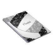 black grey girly boho sport volleyball journal (Côté Droit)