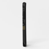 Black Grey Gold Damask Stripes iPhone 5 Hoesje (Achterkant/links)