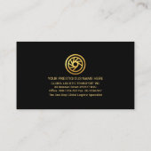 Black Grey Lijst Global CEO Visitekaartje (Achterkant)