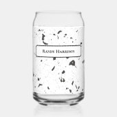 Black & Grey Micro Chips Retro Terrazzo Pattern (Recto)