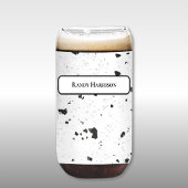 Black & Grey Micro Chips Retro Terrazzo Pattern