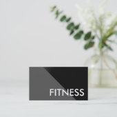 Black Grey Moderne Carte de visite Sport professio (Debout devant)